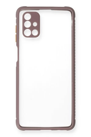 CPT83 Samsung Galaxy M51 Kılıf Miami Şeffaf Silikon - Açık Mor
