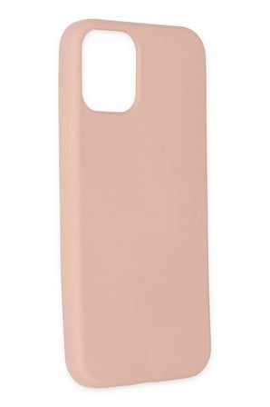 iPhone 11 Pro Max Kılıf Nano içi Kadife Silikon - Pudra