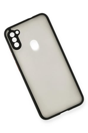 Samsung Galaxy A11 Kılıf Montreal Silikon Kapak - Siyah-(5796)