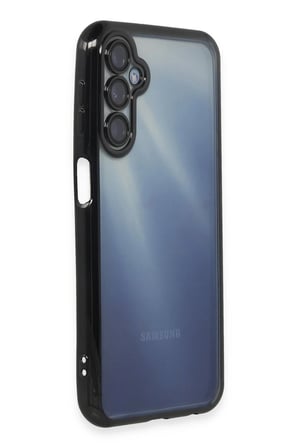 Samsung Galaxy A35 5G Kılıf Lensli Silikon - Siyah-(5796)