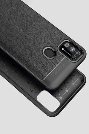 Samsung Galaxy M31 Kılıf Auto Focus Kapak - Kırmızı-(5796)