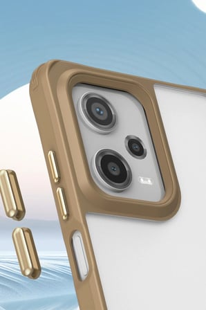 Xiaomi Uyumlu Redmi Note 12 Pro 5G Kılıf Penta Silikon Kılıf - Siyah-(5796)