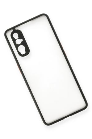 Oppo Find X2 Kılıf Montreal Silikon Kapak - Siyah-(5796)
