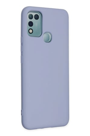 İnfinix Hot 10 Play Kılıf Nano içi Kadife Silikon - Lila