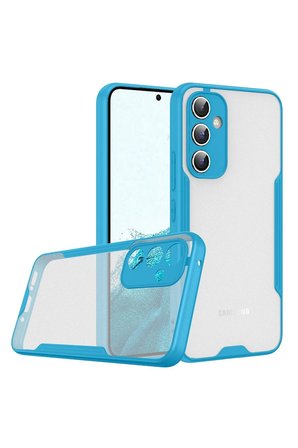 Samsung Uyumlu Galaxy A24 4G Kılıf Platin Silikon - Mavi-(5796)