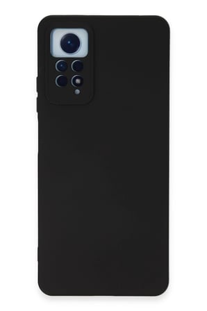 Xiaomi Redmi Note 12 Pro 4G Kılıf Nano içi Kadife Silikon - Siyah-(5796)