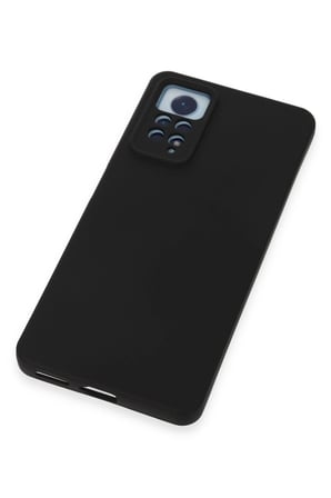 Xiaomi Redmi Note 12 Pro 4G Kılıf Nano içi Kadife Silikon - Siyah-(5796)