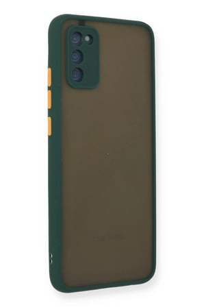 Samsung Uyumlu Galaxy A03S Kılıf Montreal Silikon Kapak - Yeşil-(5796)