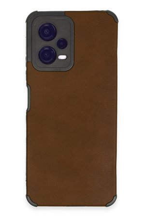 Xiaomi Redmi Note 12 5G Kılıf Loop Deri Silikon - Kahverengi