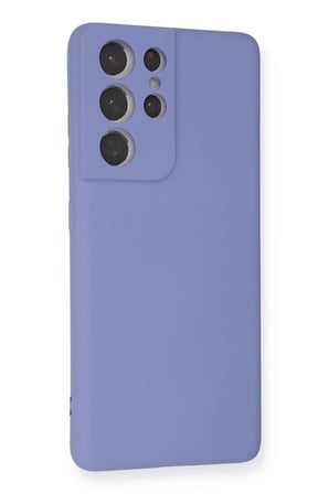 CPT83 Samsung Galaxy S21 Ultra Kılıf Nano içi Kadife Silikon - Lila