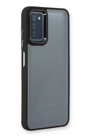 Samsung Galaxy A03S Kılıf Dora Kapak - Siyah-(5796)