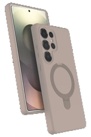 CPT83 Samsung Galaxy S24 Ultra Regal Magsafe Standlı Kapak - Çöl Titanyum