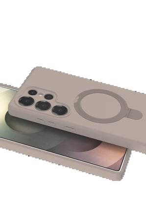 CPT83 Samsung Galaxy S24 Ultra Regal Magsafe Standlı Kapak - Çöl Titanyum