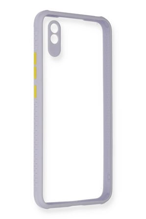 CPT83 Xiaomi Redmi 9A Kılıf Miami Şeffaf Silikon - Lila