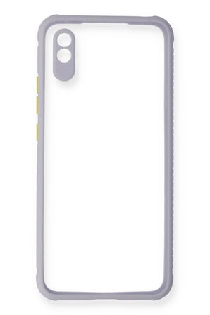 CPT83 Xiaomi Redmi 9A Kılıf Miami Şeffaf Silikon - Lila