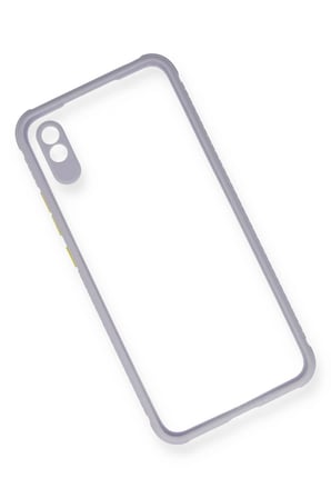 CPT83 Xiaomi Redmi 9A Kılıf Miami Şeffaf Silikon - Lila