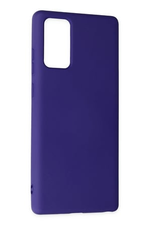 CP120 Samsung Galaxy Note 20 Kılıf Nano içi Kadife Silikon - Mor