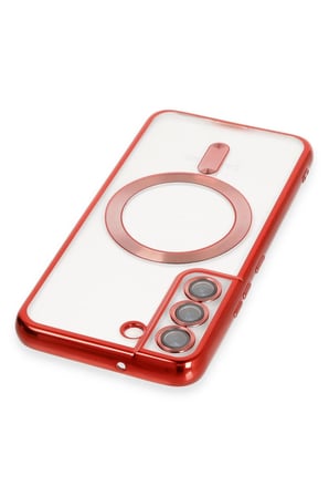 Samsung Galaxy S22 Kılıf Kross Magneticsafe Kapak - Kırmızı-(5796)