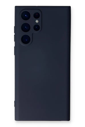 CP120 Samsung Galaxy S24 Ultra Kılıf Nano içi Kadife Silikon - Lacivert