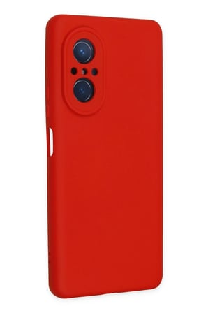 Huawei Nova 9 SE Kılıf Nano içi Kadife Silikon - Kırmızı