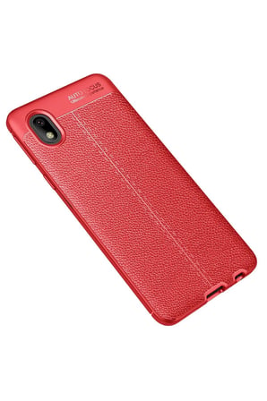 Samsung Uyumlu Galaxy A01 Core Kılıf Auto Focus Kapak - Kırmızı-(5796)