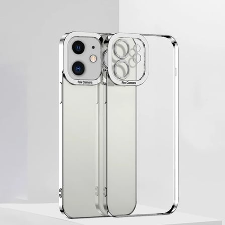 ALLY Fashion Series iPhone 11 6.1inç Kılıf Renkli Kenar Lazer Çerçeveli Silikon Kılıf-(5775)