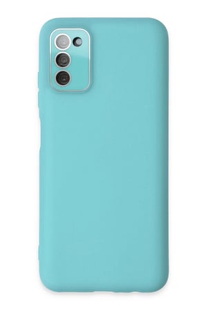 CPT83 Samsung Galaxy A03S Kılıf Lansman Glass Kapak - Turkuaz