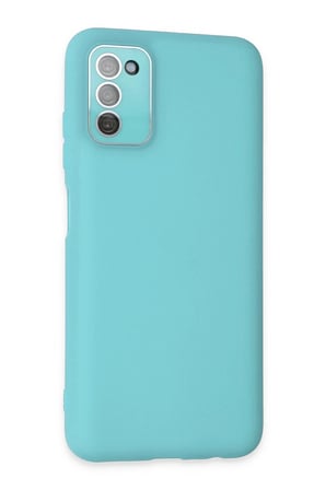 CPT83 Samsung Galaxy A03S Kılıf Lansman Glass Kapak - Turkuaz