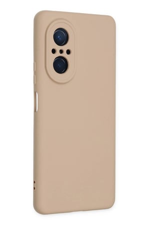 Huawei Nova 9 SE Kılıf Nano içi Kadife Silikon - Pudra