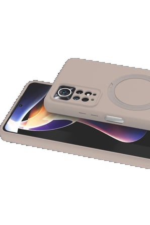 CPT83 Xiaomi Redmi Note 12 Pro 4G Regal Magsafe Standlı Kapak - Çöl Titanyum