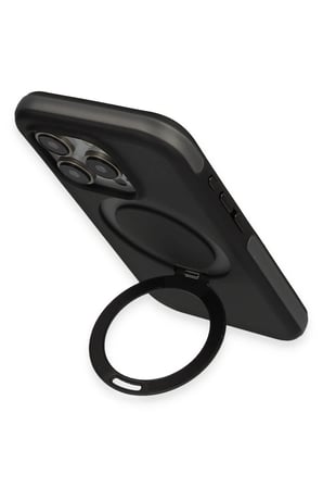 CPT83 iPhone 15 Pro Zorda Airbag Magsafe Standlı Kapak - Lacivert