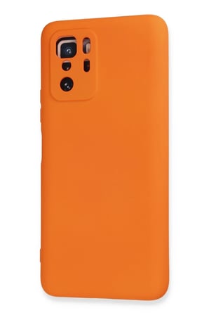CPT83 Xiaomi Poco X3 GT Kılıf Nano içi Kadife Silikon - Turuncu