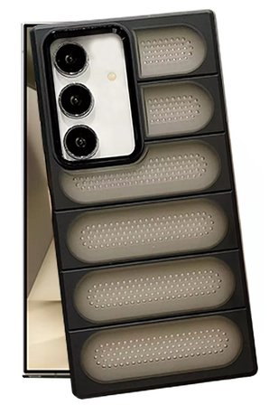Samsung Uyumlu Galaxy S24 Plus Kılıf Airmax Silikon Kapak - Siyah-(5796)
