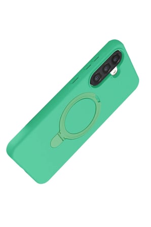CPT83 Samsung Galaxy A26 Regal Magsafe Standlı Kapak - Yeşil