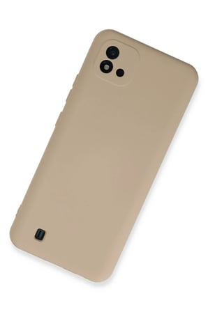 Realme C11 2021 Kılıf Nano içi Kadife Silikon - Pudra-(5796)