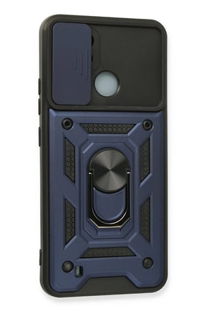 CPT83 Realme C11 2021 Kılıf Pars Lens Yüzüklü Silikon - Lacivert