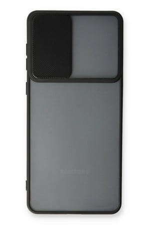 Samsung Galaxy A33 5G Kılıf Palm Buzlu Kamera Sürgülü Silikon - Siyah-(5796)