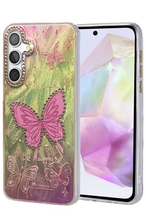 CPT83 Samsung Galaxy A35 5G Kılıf Blade Aynalı Desenli Kapak - Desen 5