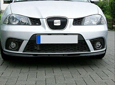 Seat İbiza MK4 uyumlu Çupra Ön Tampon Lipi Cupra Lip 3 Parça Parlak Siyah