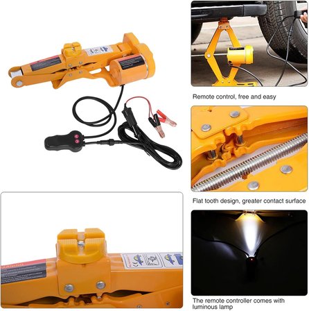 İBTAŞ 12 Volt 2 Ton DC Çakmak Girişli Oto Araba Araç Yük Kaldırma Krikosu (Car Electric Hydraulic Jack)
