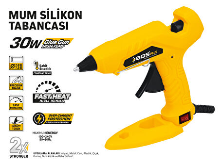 SGS5290 İnce 7 - 7,5mm Elektrikli Mum Silikon Tabancası 30 Watt