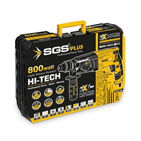 SGS5180 - SGS PLUS Kırıcı Delici Matkap 800 Watt