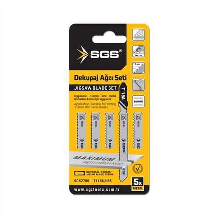 SGS2706 - T118A DEKUPAJ AĞZI METAL KESMEK İÇİN (5 Adet Fiyatı)