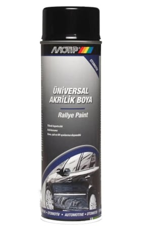 MOTİP Parlak SİYAH Üniversal Akrilik Sprey Boya 500ML