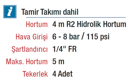 Mitacan 20 Litre Havalı Gres Pompası 50:1 (MTGP5020)