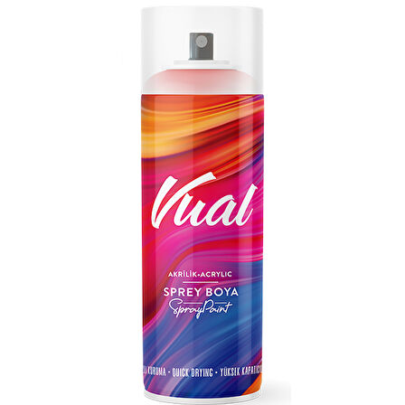 AKÇALI VUAL - RAL9005 Parlak Siyah Akrilik Sprey Boya 400 ML (Made in Germany)