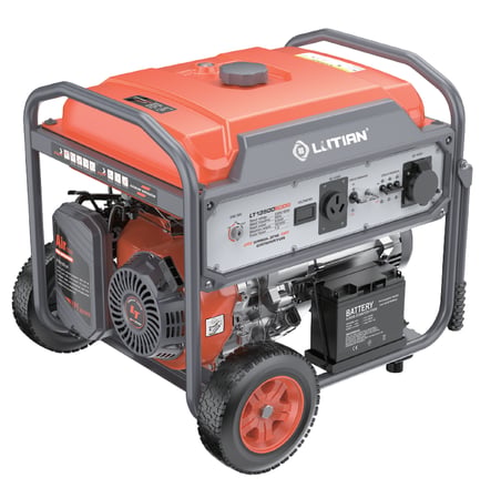 Lutian 10 kVa 220 Volt + 380 Benzinli Marşlı Çift Motorlu Jeneratör (LT10000EDDG)