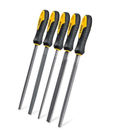 SGS1359 - 5 Parça Düz Üçgen Yuvarlak Kare Eğe Seti Takımı