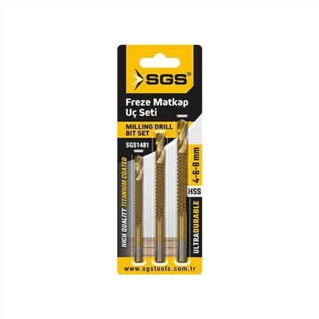 SGS1481 - 4-6-8mm FREZE MATKAP UÇ SETİ