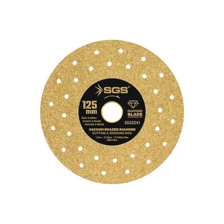SGS2241 - 125mm PROFESYONEL DEKTON PORSELEN HASSAS ELMAS KESİCİ GOLD